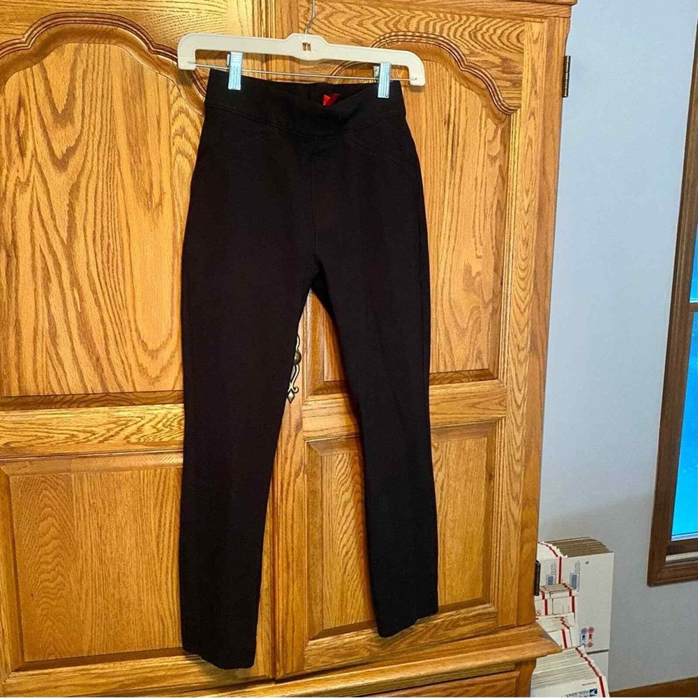 Spanx The Perfect Pant- Hi-Rise Ankle‎ Back Seam Skinny Size XS/TP Black Color